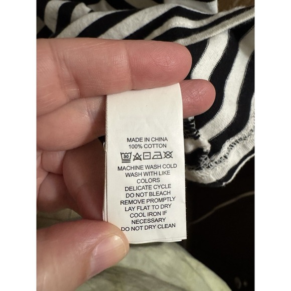 Kate Spade Stripe Off The Shoulder Dress Black White Sz XS Preppy Cute Cotton - Picture 3 of 7